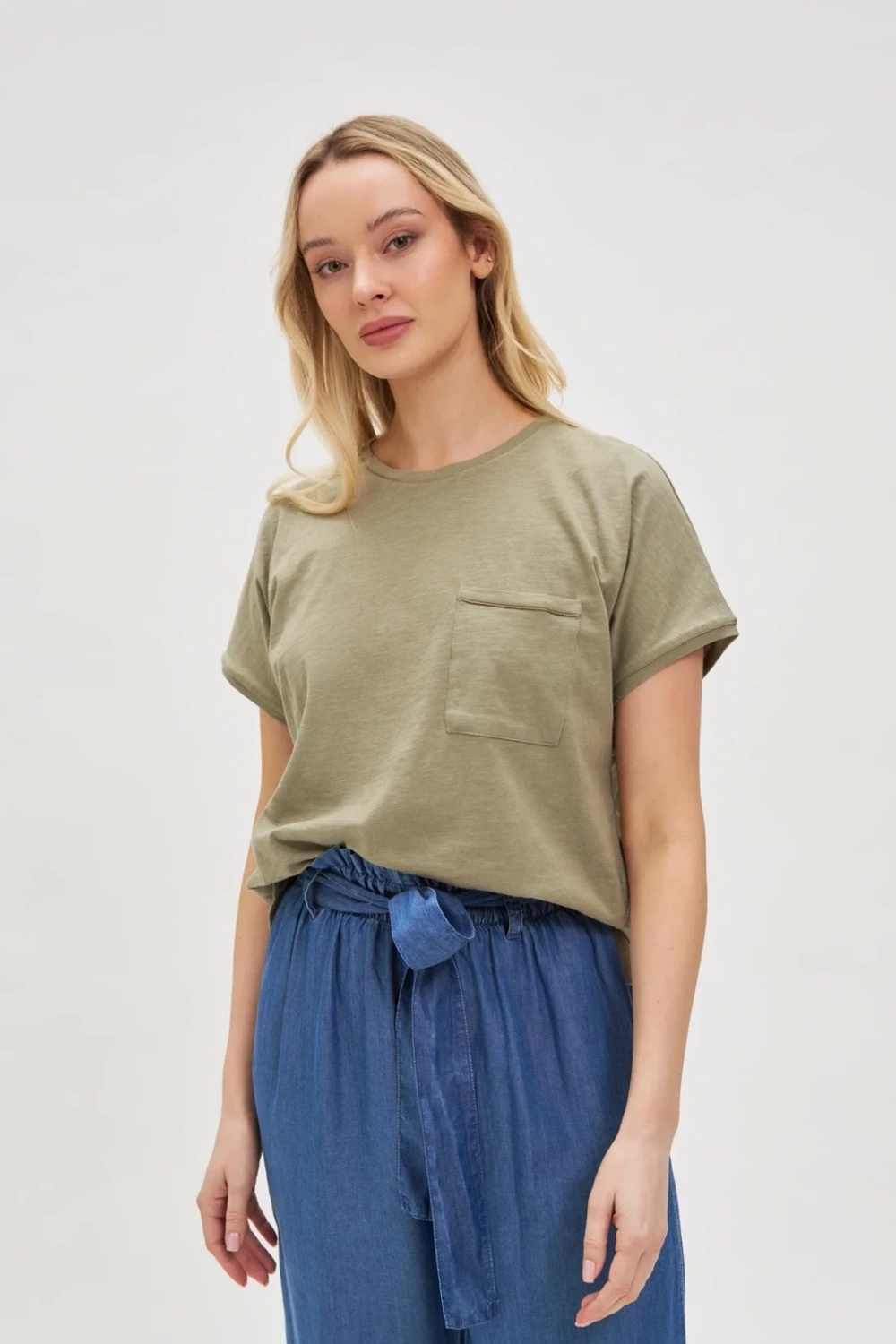 Marisse Women's T-Shirt L-Ts-4693 Olive
