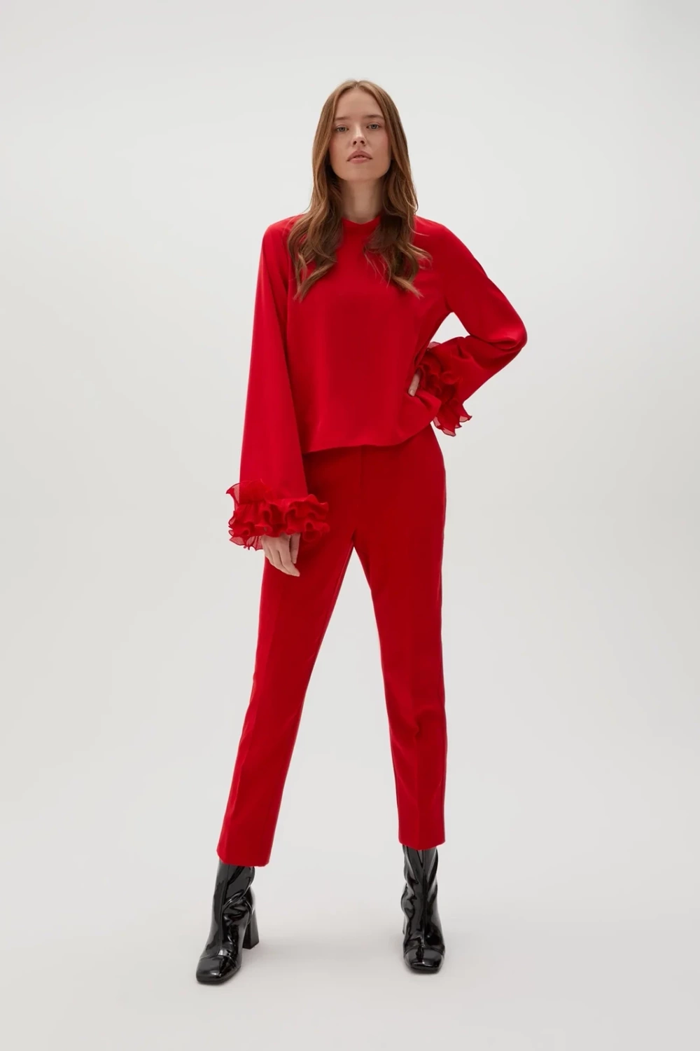 Marisse Women's Shirt Z-Ko-4529 Red