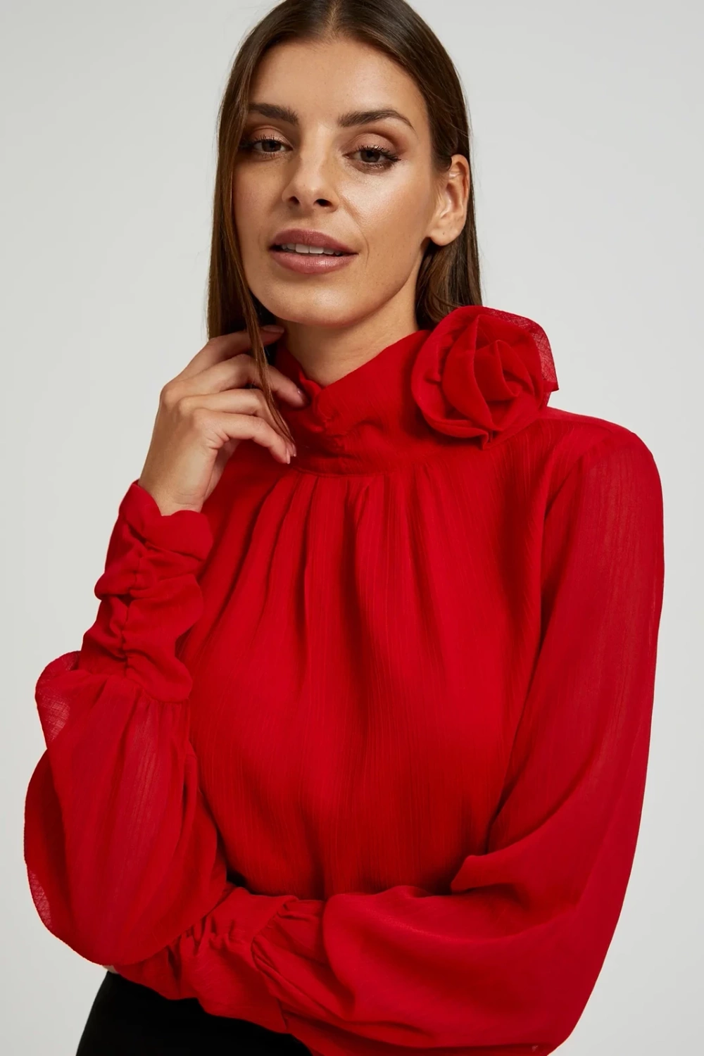Marisse Women's Shirt Z-Ko-4548 Red