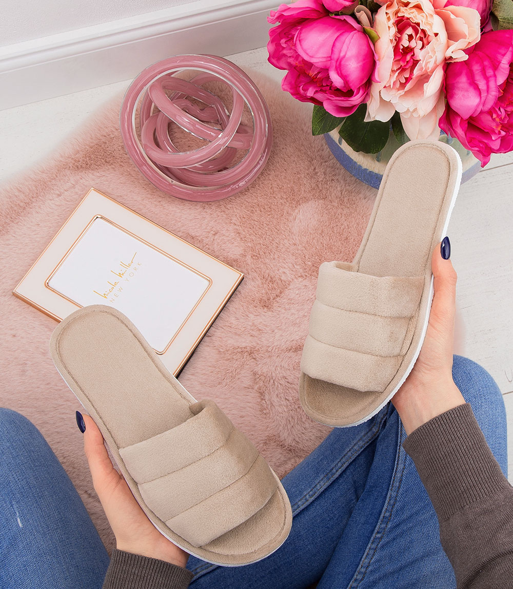 Дамски чехли Natural Style NS-141 бежови