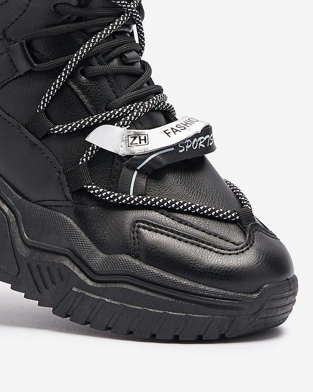 Resti Black sneakers with insulation Pommie - Footwear