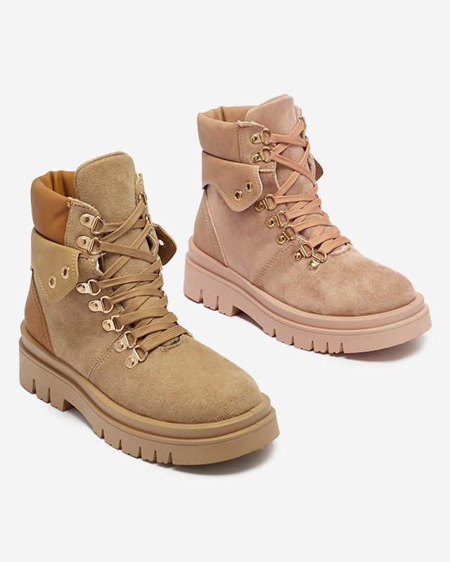 Resti Pink women&#039;s boots insulated trappers Boserra - Footwear