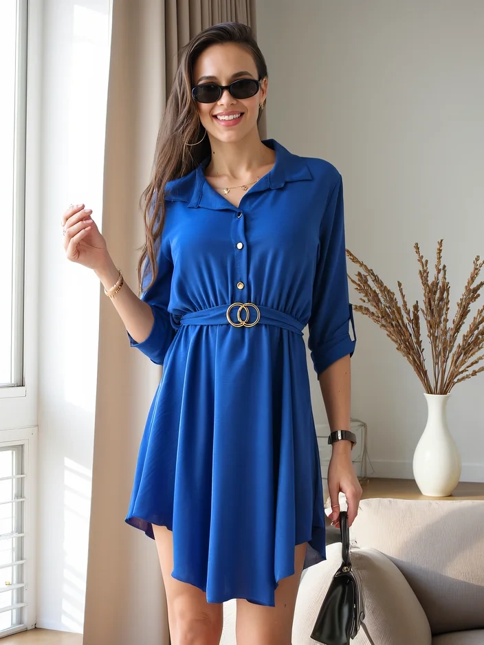 Resti Elegant women's knee-length dress