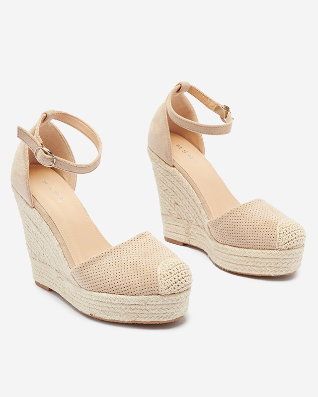 Resti Beige women's Meylasi heeled sandals