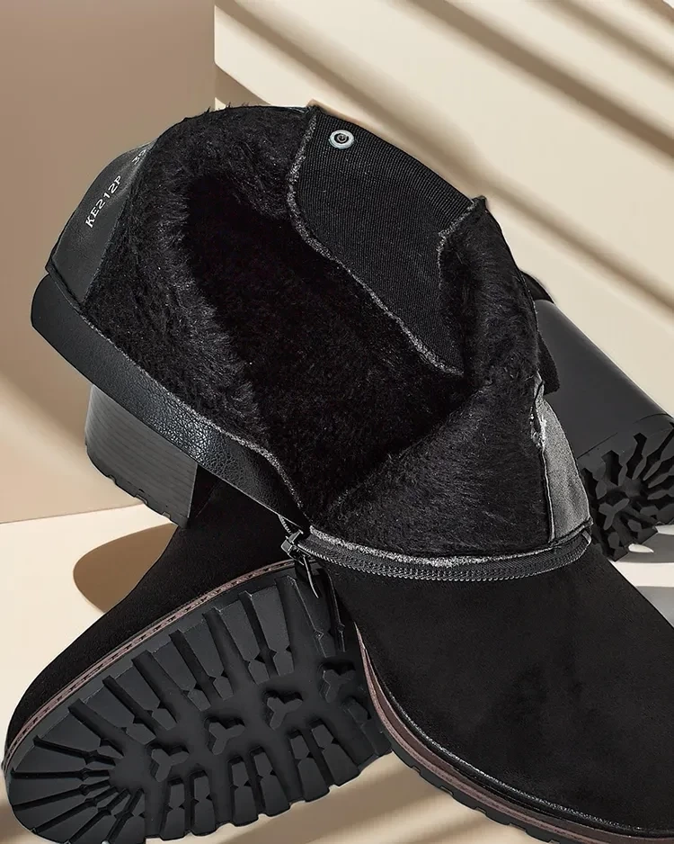Resti Women's eco-suede ankle boots on a pillar Idilla