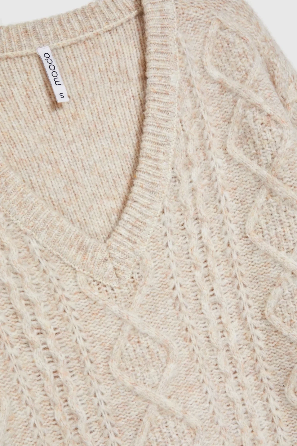 Marisse Women's Sweater Z-Sw-4536 L.Beige Mel