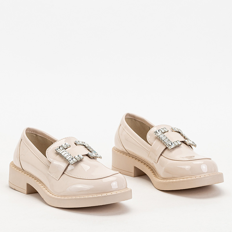 Resti Beige women's shoes with Larri crystals - Footwear