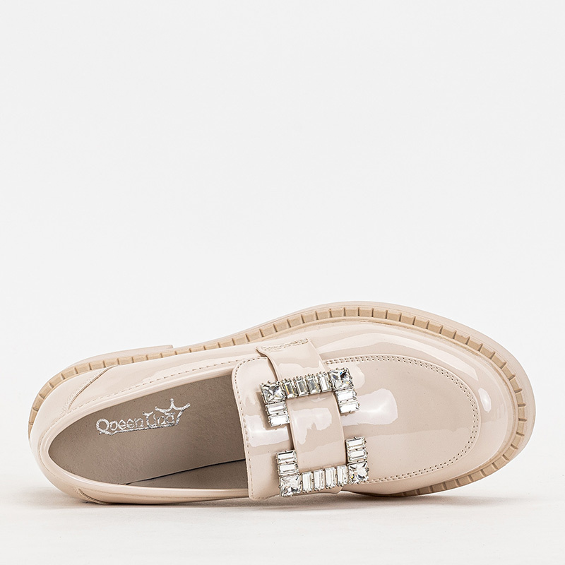 Resti Beige women's shoes with Larri crystals - Footwear