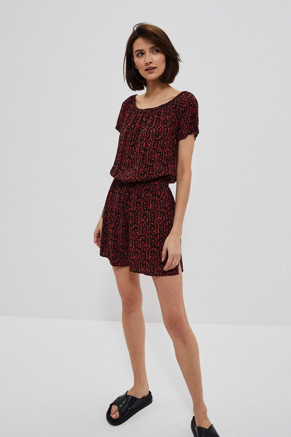 Marisse Short Viscose Jumpsuit L-Su-3753 Magma