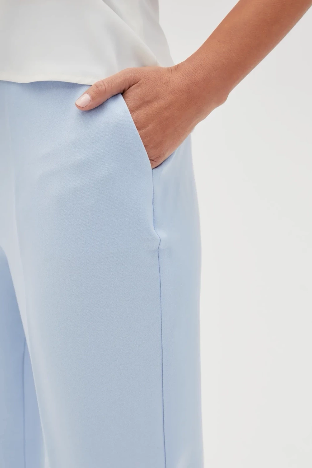 Marisse Women's Trousers L-Sp-4617 L.Blue