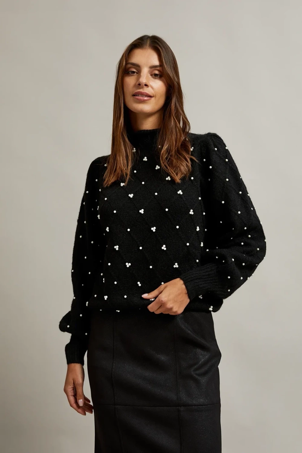 Marisse Women&#039;s Sweater Z-Sw-4528 Black