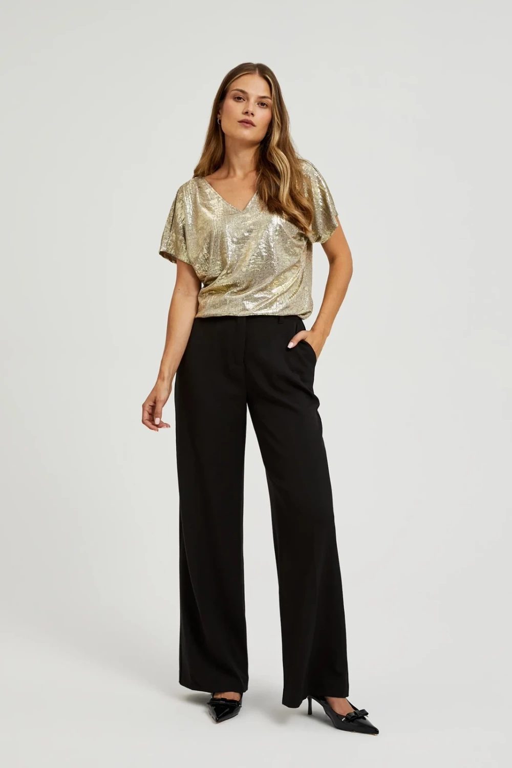 Marisse Women's T-Shirt Z-Ts-4527 Gold