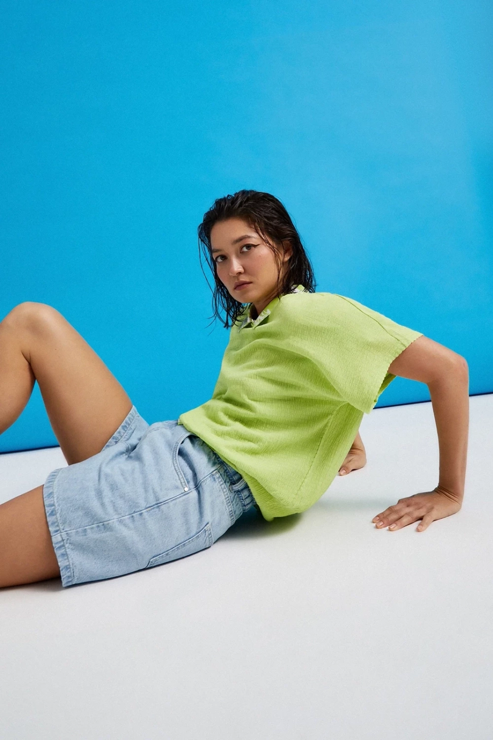 Marisse Women&#039;s Shorts L-Sh-4308 L.Blue