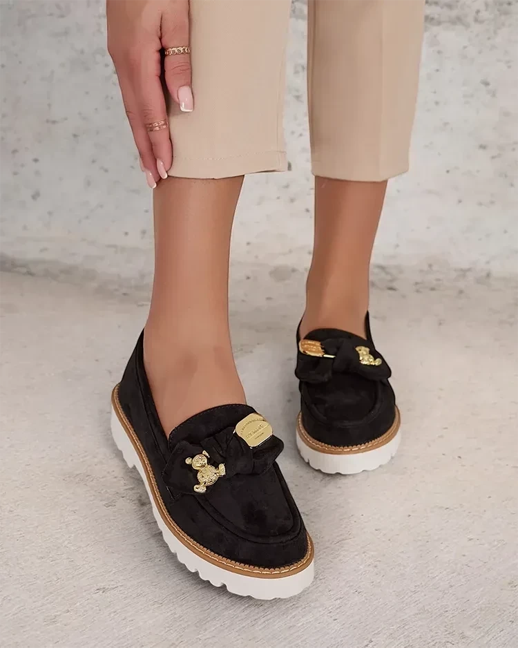 Resti Women's moccasins with bow Ezizer