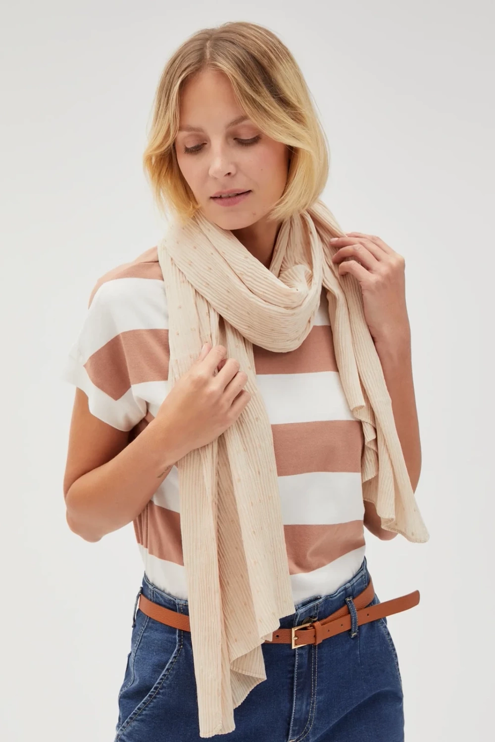 Marisse Women&#039;s Scarf L-Sz-4618 L.Beige