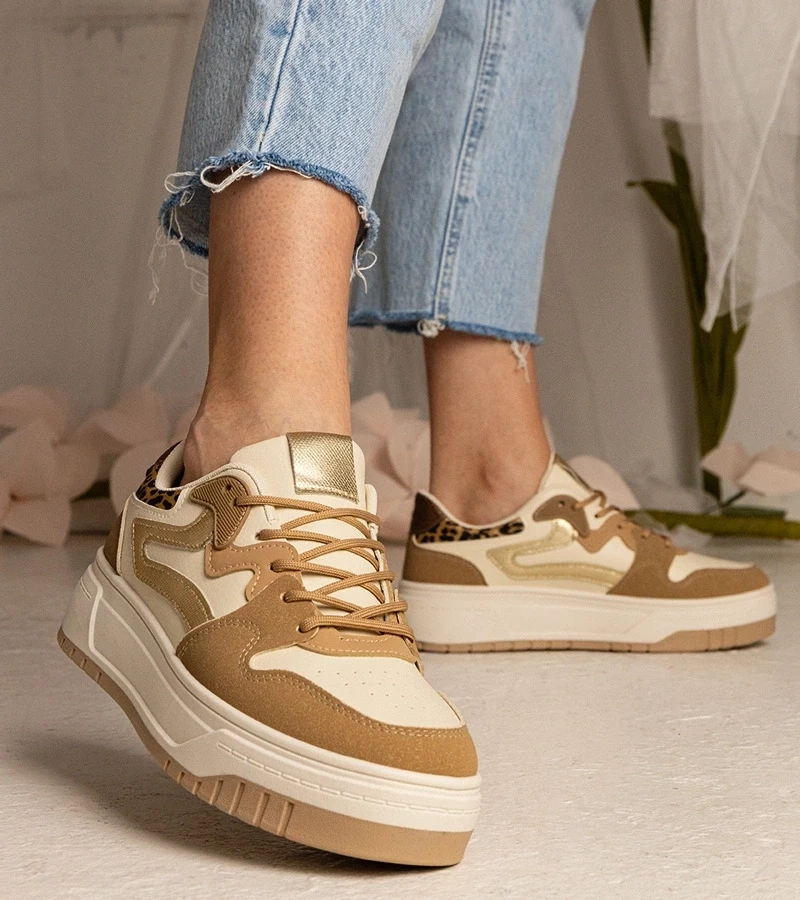 Gemre Adidași sportivi bej pentru femei Seisha