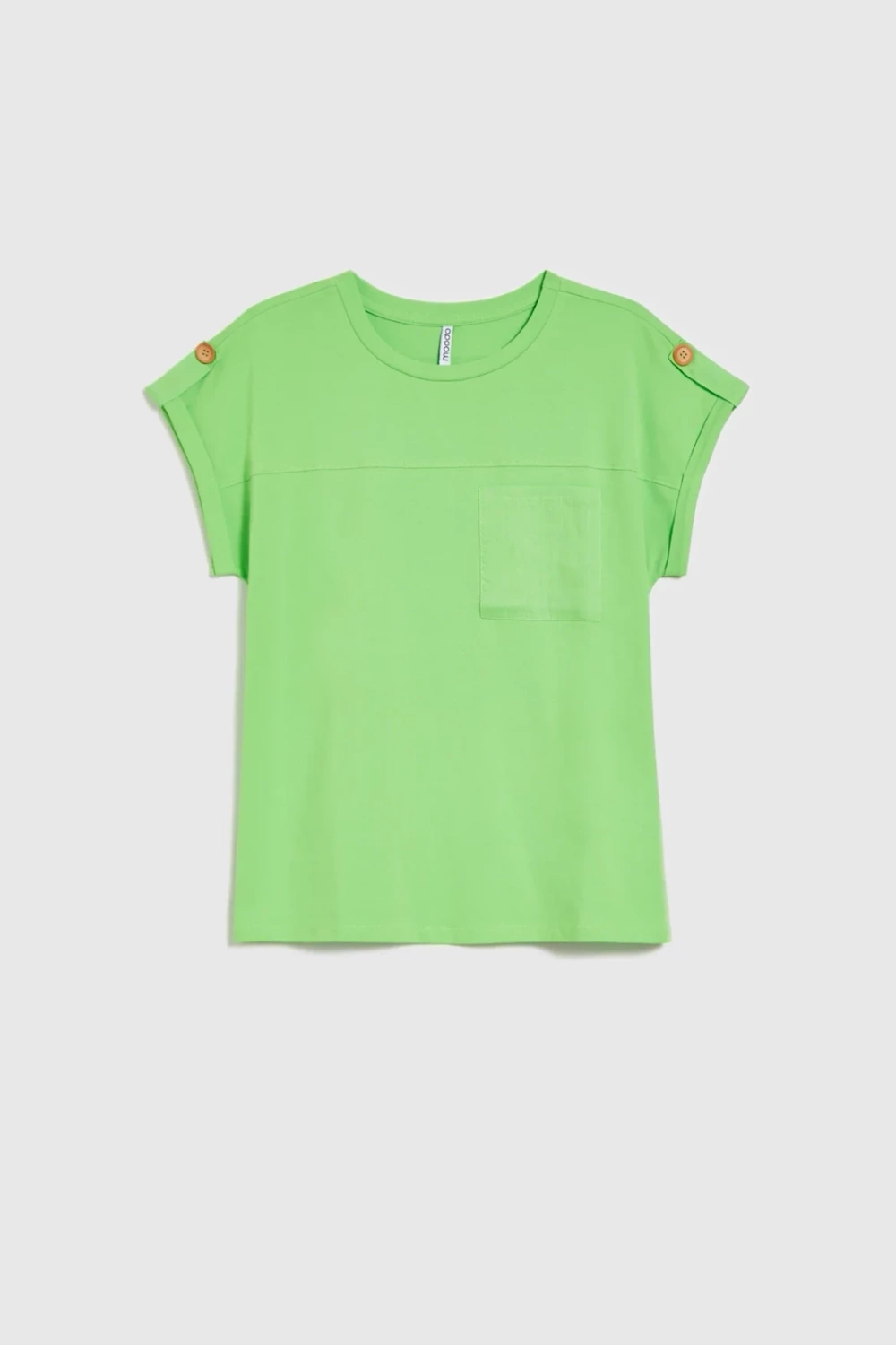 Marisse Green T-Shirt With Pocket