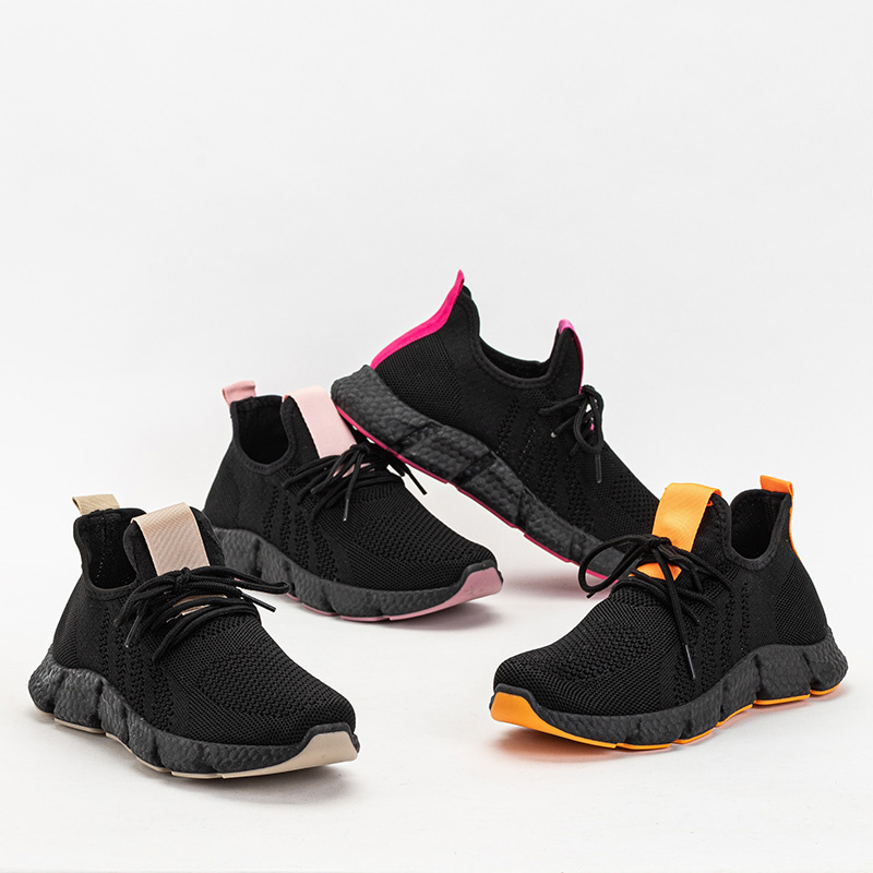 Resti Black and pink women&#039;s sports shoes Bommgi - Footwear