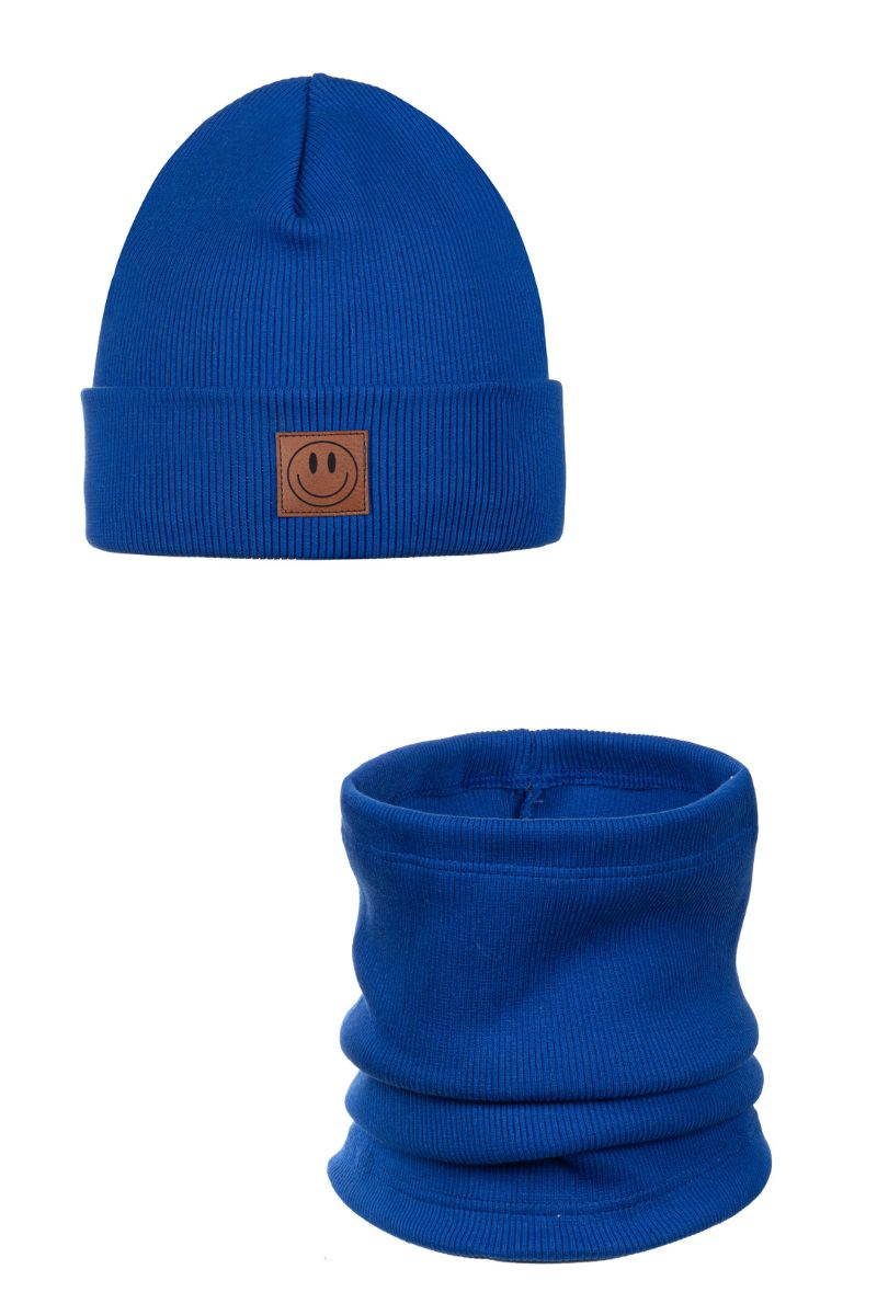 Комплект детска шапка и грейка за врата SMILE