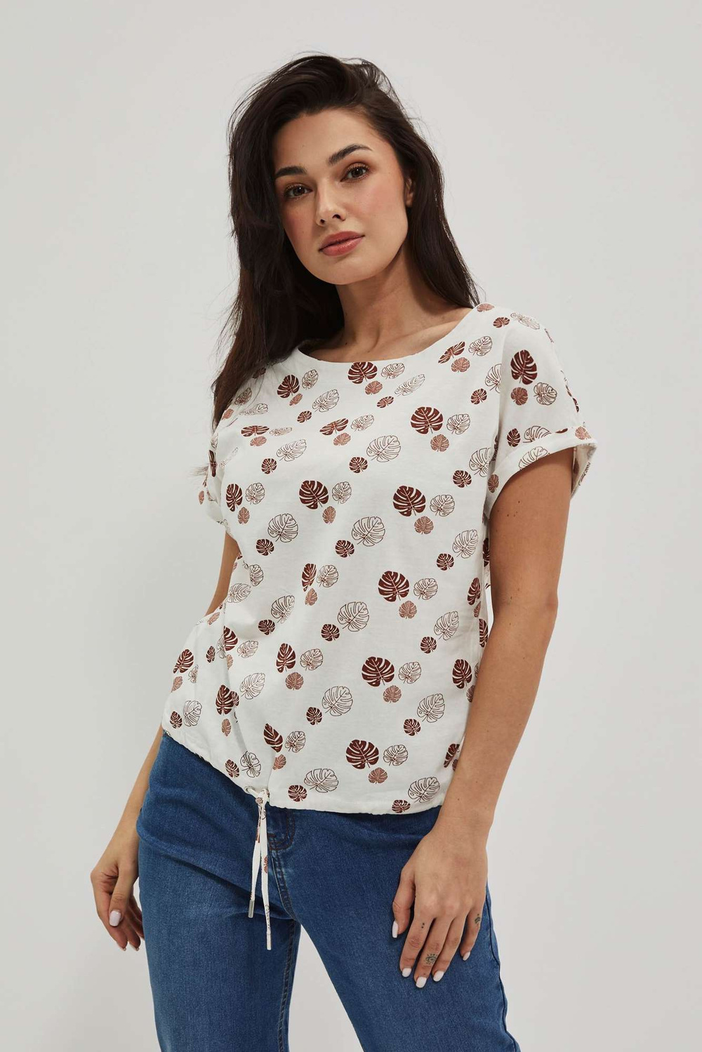 WOMEN'S T-SHIRT L-TS-4021 WHITE