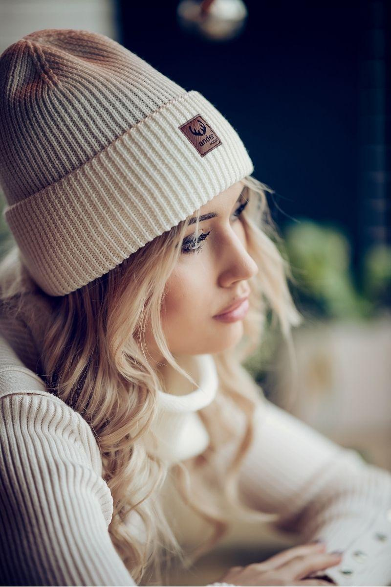 Set čiapky a šálu Ander BRIGID z merino vlny