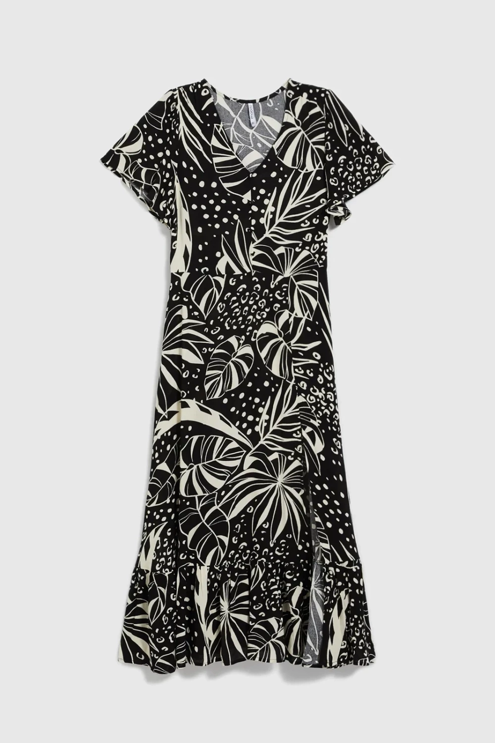 Marisse Viscose Dress With A Pattern, Black