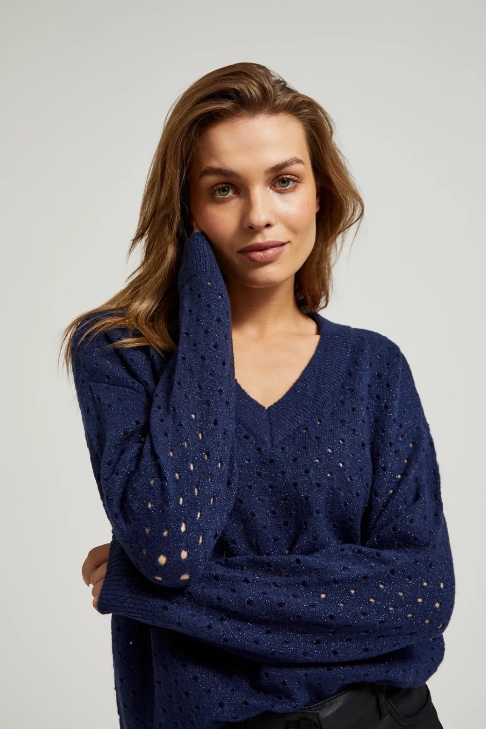 Marisse Women&#039;s Sweater Z-Sw-4520 Navy