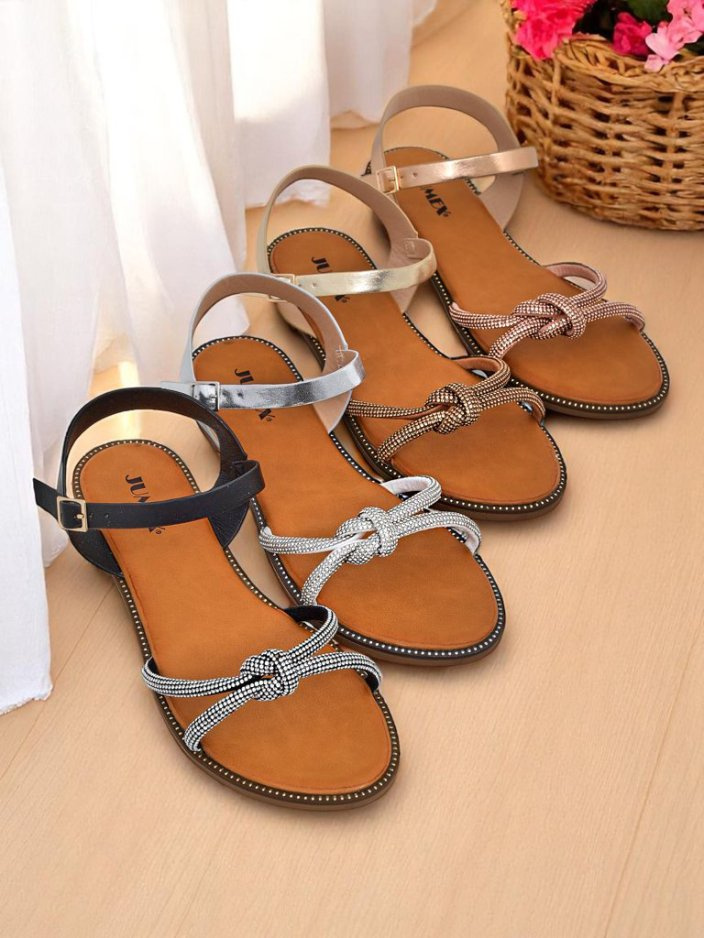 Resti Women&#039;s Sandals with Decorative Rhinestones Bella Shine