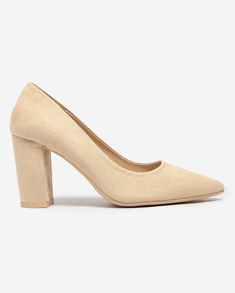 Resti Women's eco suede post pumps Duttoso