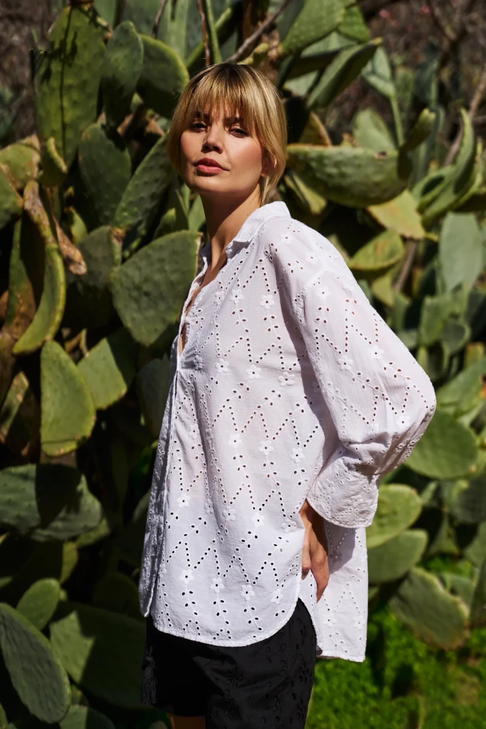 Marisse Women&#039;s Shirt L-Ko-4660 White