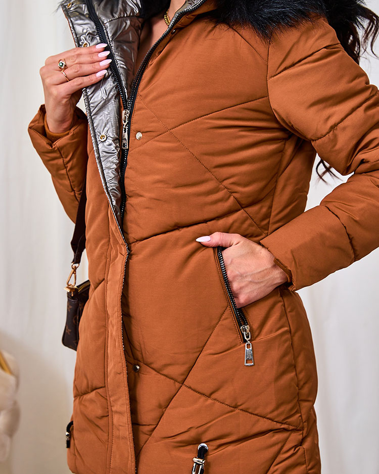 Resti Brown women's winter jacket