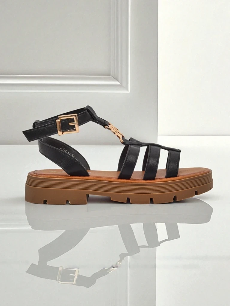Resti Women&#039;s Roman Sandals Golden Livia