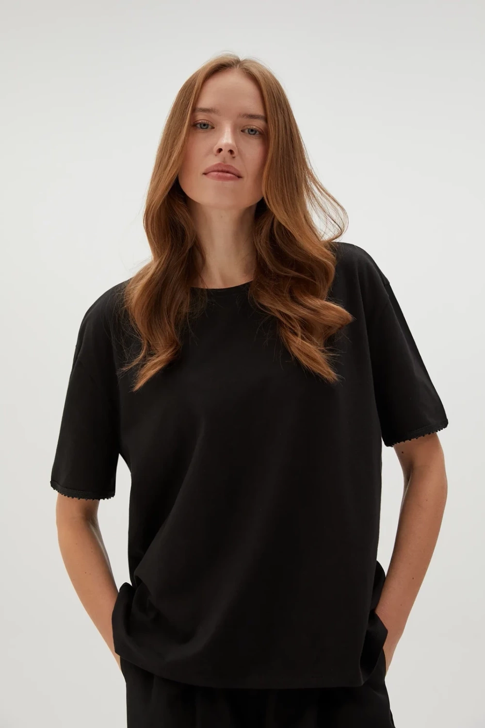 Marisse Womens Blouse Z-Ts-4536 Black