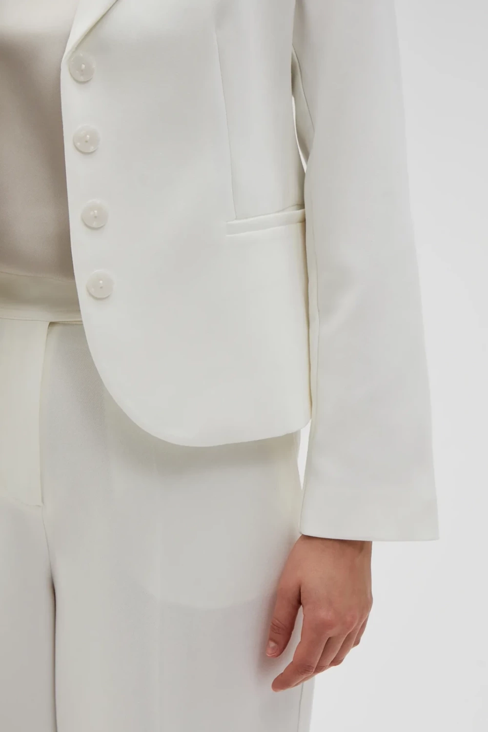 Marisse Women&#039;s Jacket L-Mr-4607 Off White
