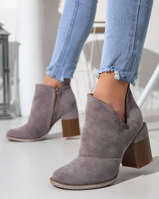 Resti Gray women&#039;s ankle boots with Cintura cut-outs - Footwear