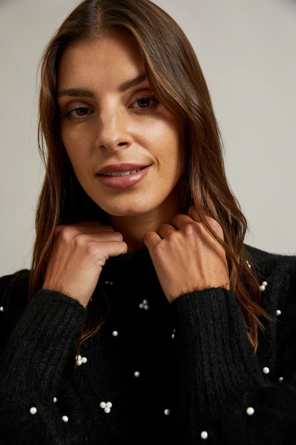 Marisse Women's Sweater Z-Sw-4528 Black