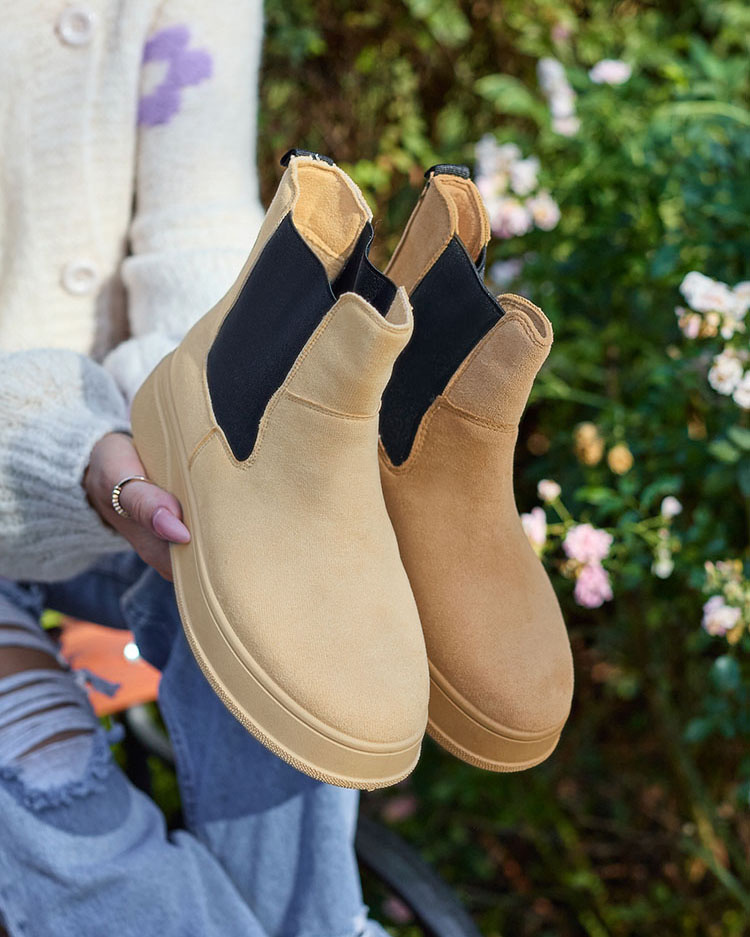 Resti Beige women&#039;s boots a&#039;la snow boots Uteris