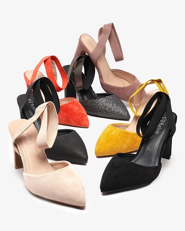 Resti Orange sandals on the post Brossi - Shoes
