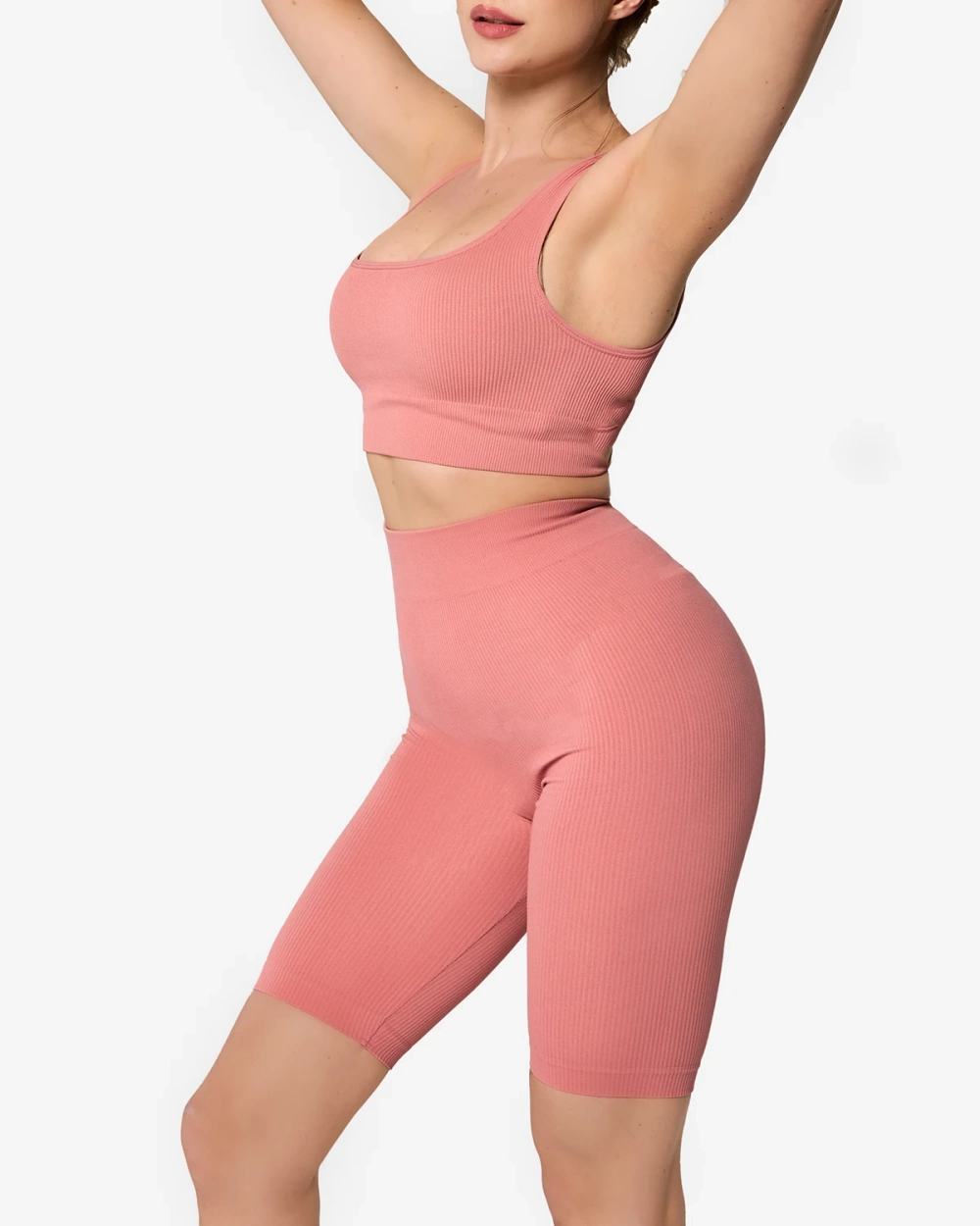 Resti Coral Women's Striped Sports Set - Clothing