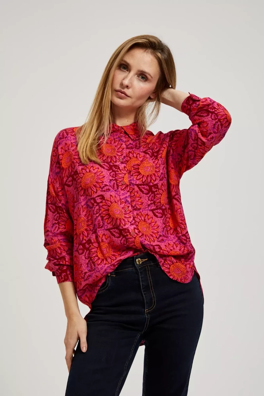 Marisse Women&#039;s Shirt L-Ko-4311 D.Pink