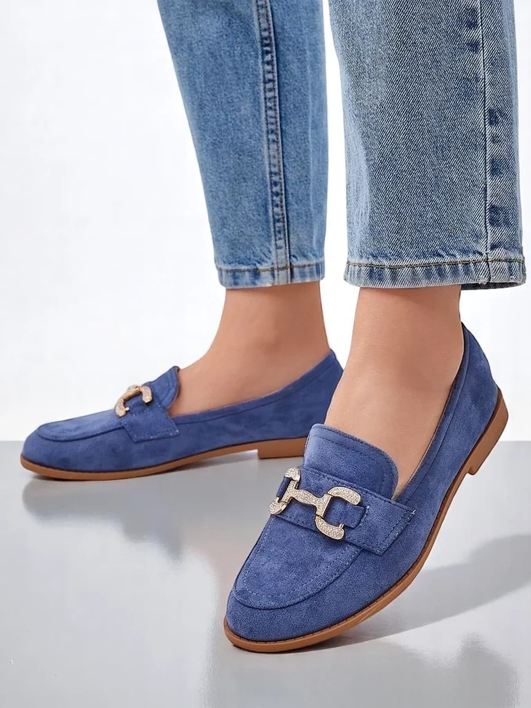 Resti Elegant women&#039;s moccasins with a rhinestone decoration Zante