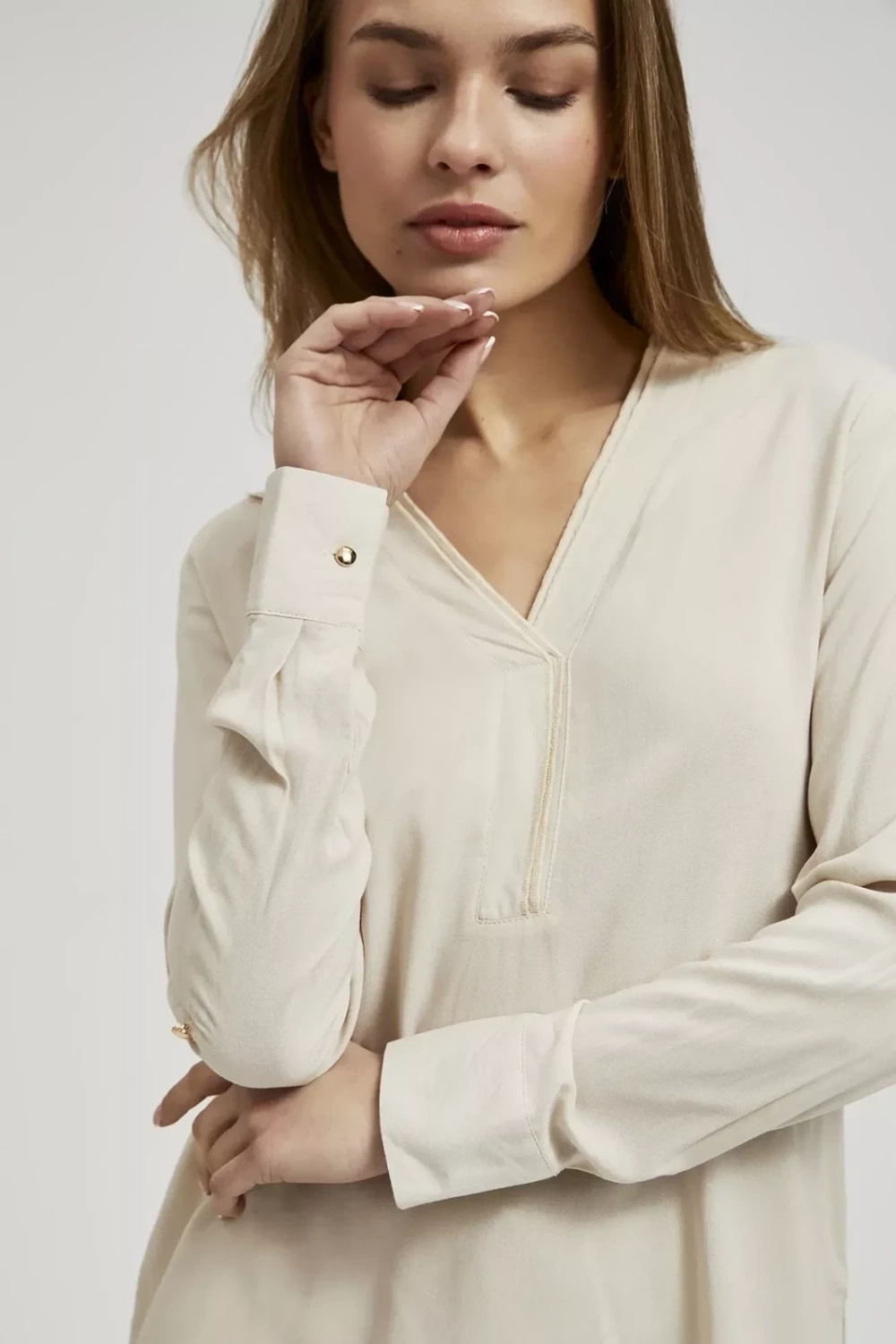 Marisse Women&#039;s Shirt L-Ko-4316 L.Beige