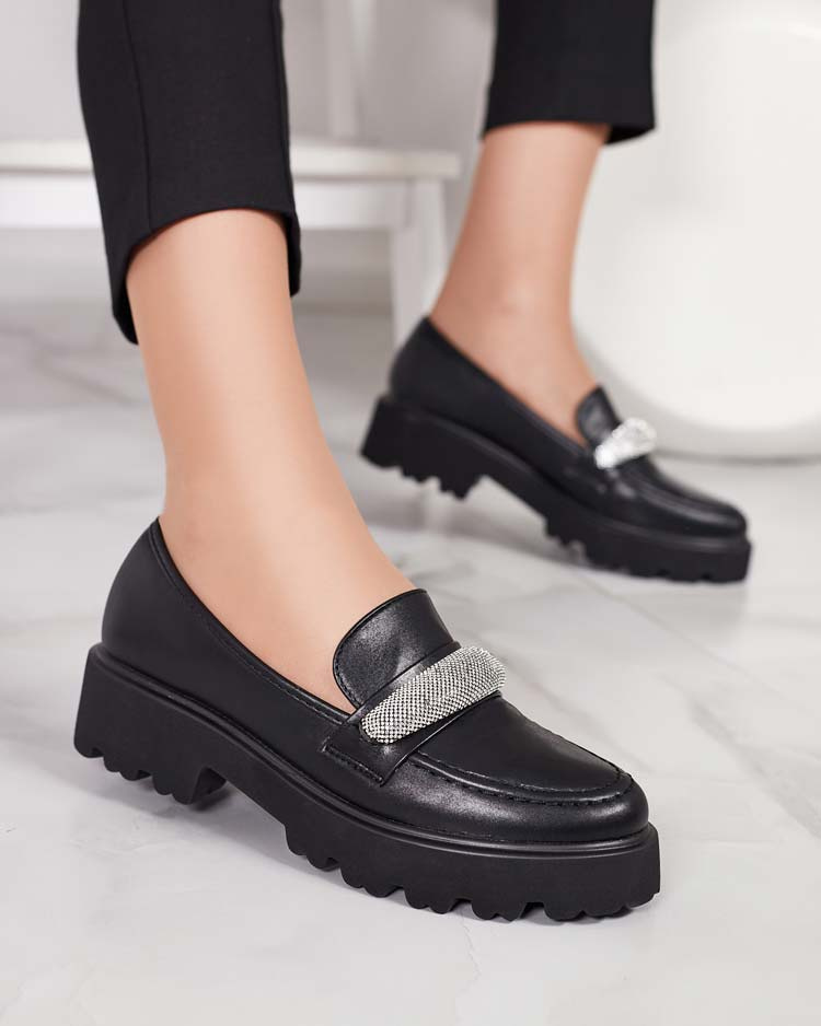 Resti Women&#039;s moccasins with zircons Emerne
