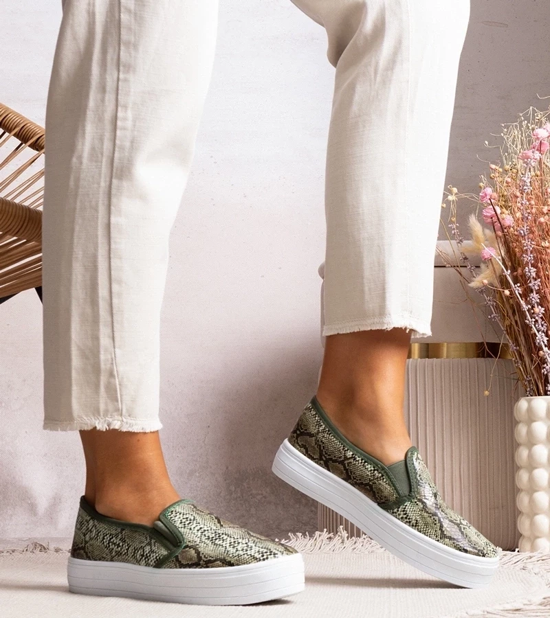 D/CEO Green trainers Slip On Irving