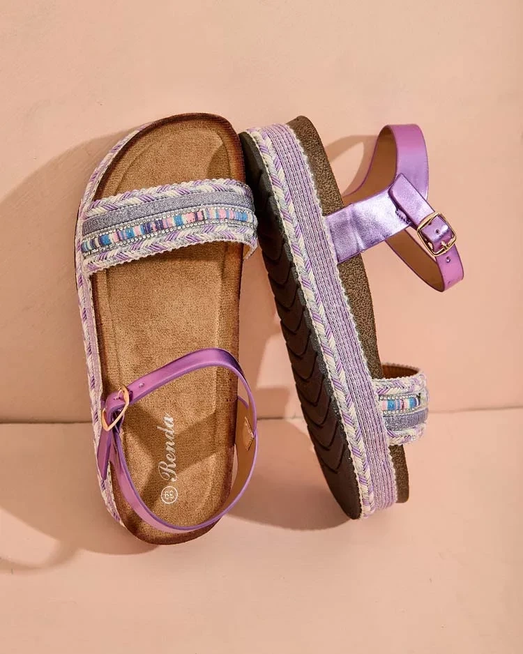 Resti Royalfashion Women's Embroidered Mussir Sandals