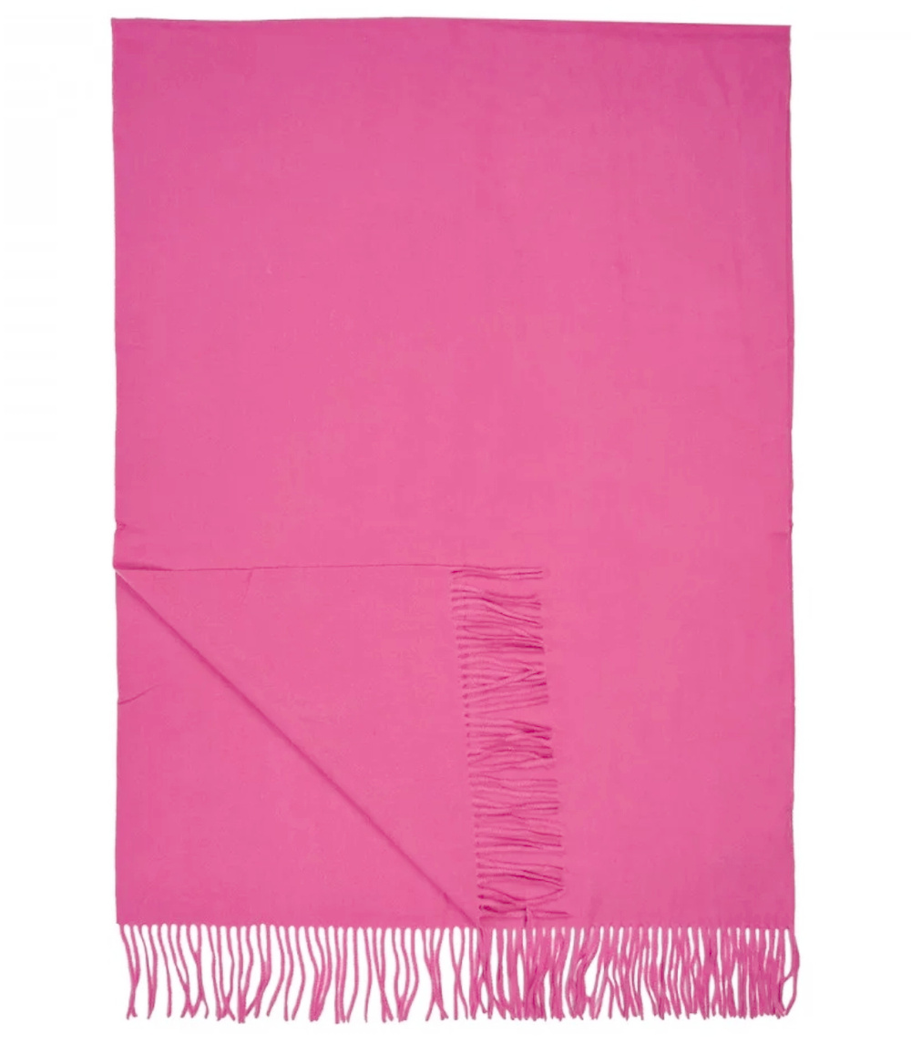 Pri Scarf Thick scarf tassels single color warm soft 200x70 cm