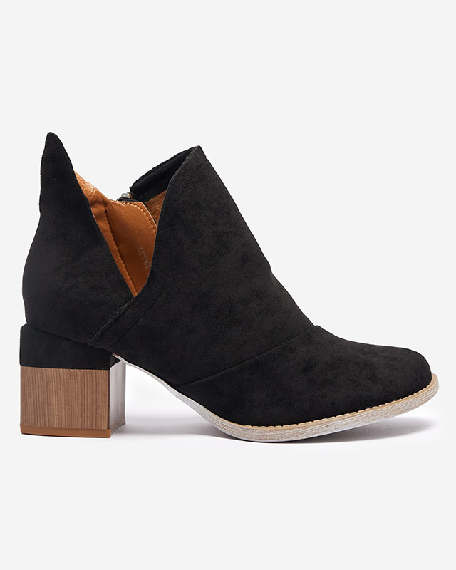 Resti Black women&#039;s insulated boots on a brown Karela post - Footwear