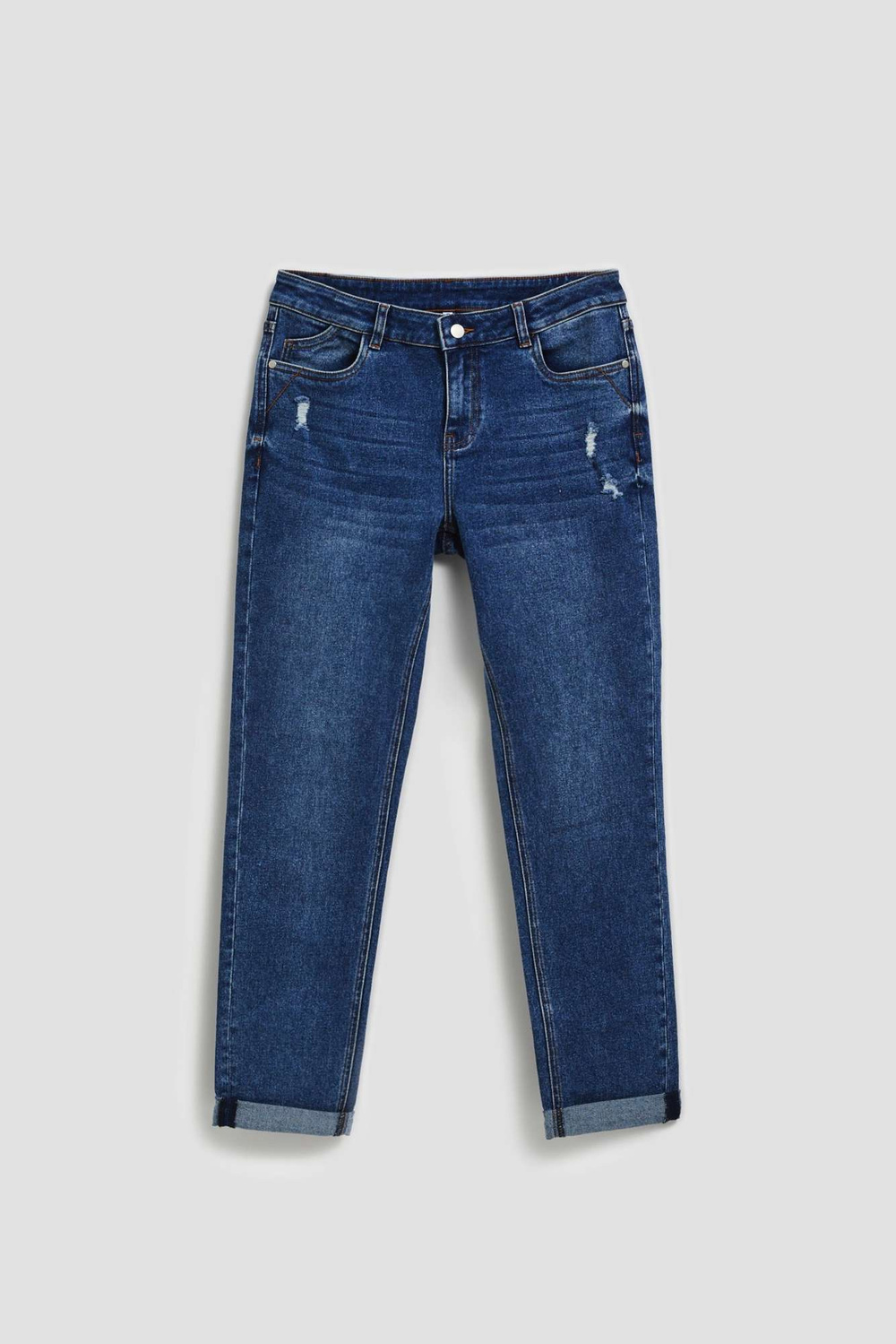 Marisse Navy Blue Boyfriend Jeans