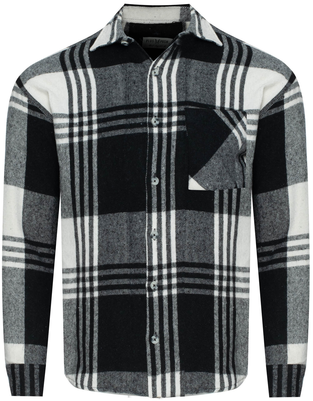 Крем и черен кариран елек PLUS POSH