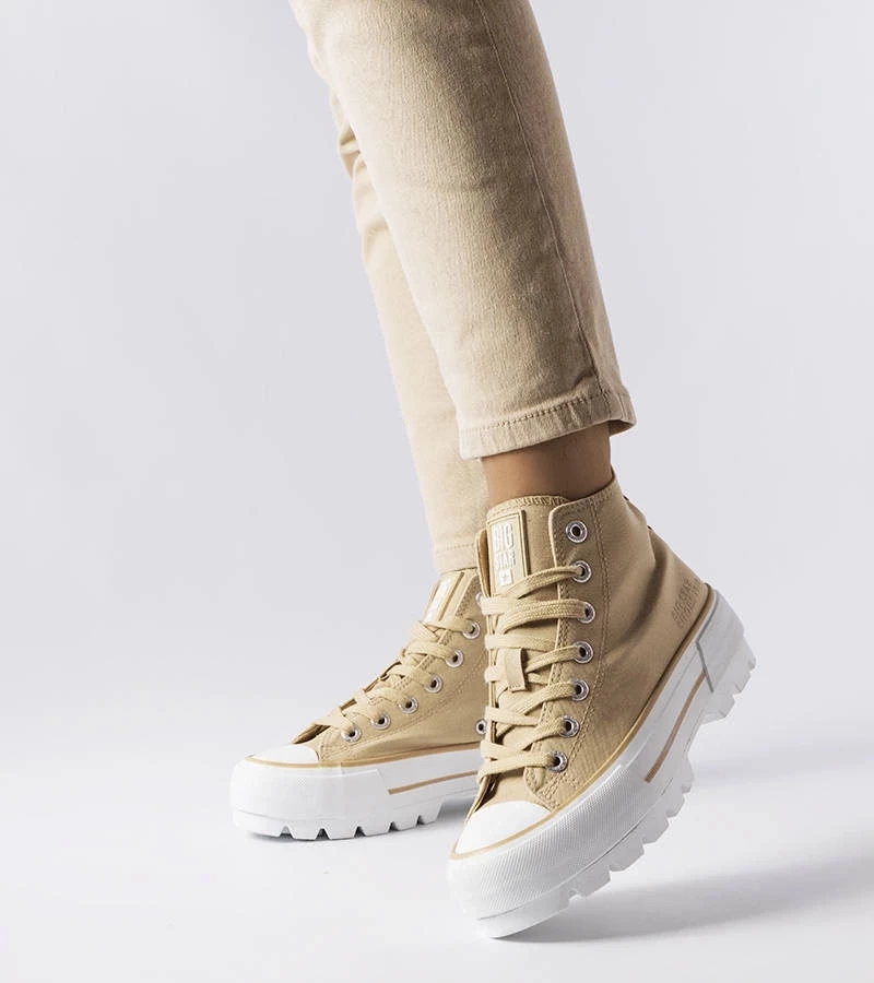 Pantofi de sport cu gleznă bej Big Star